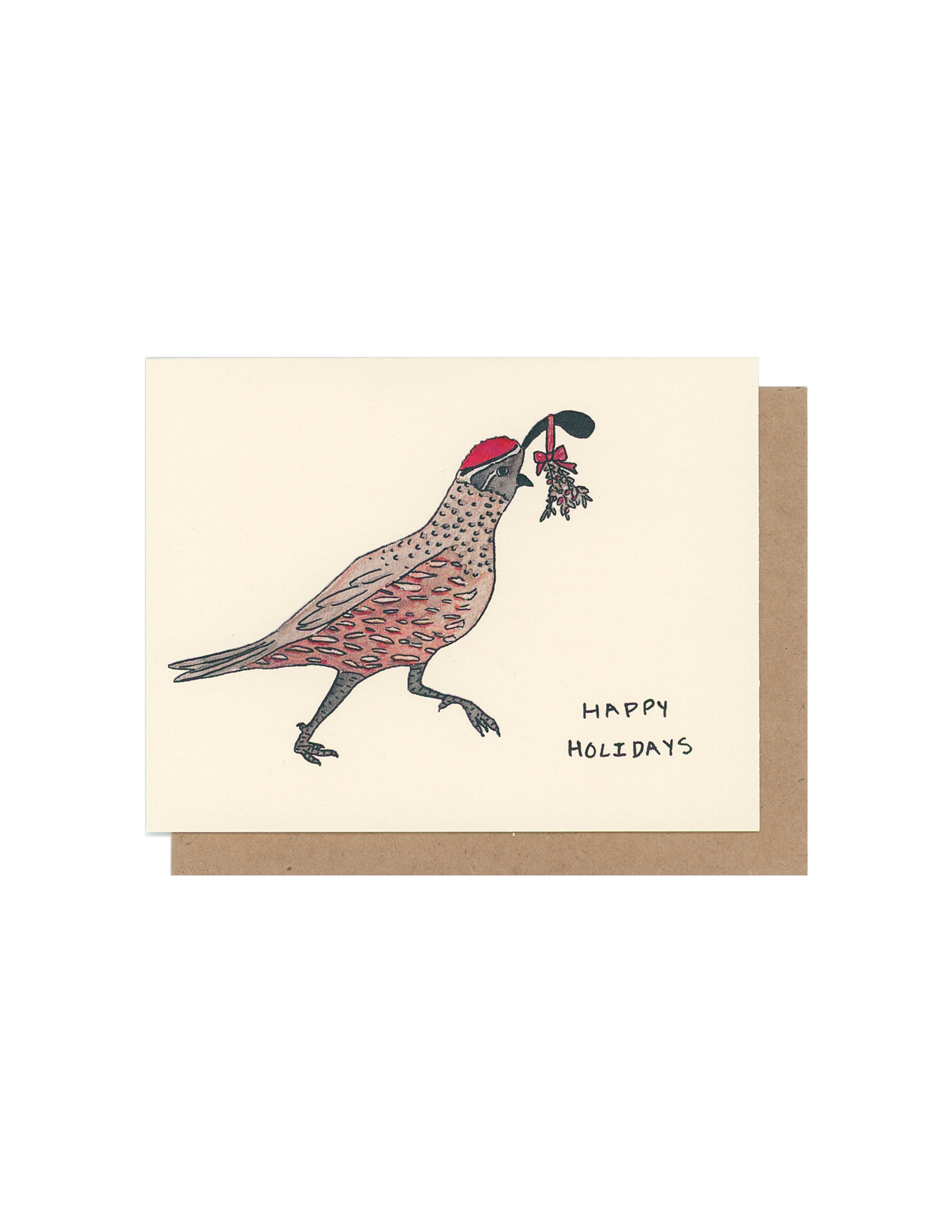 Quail Christmas Card