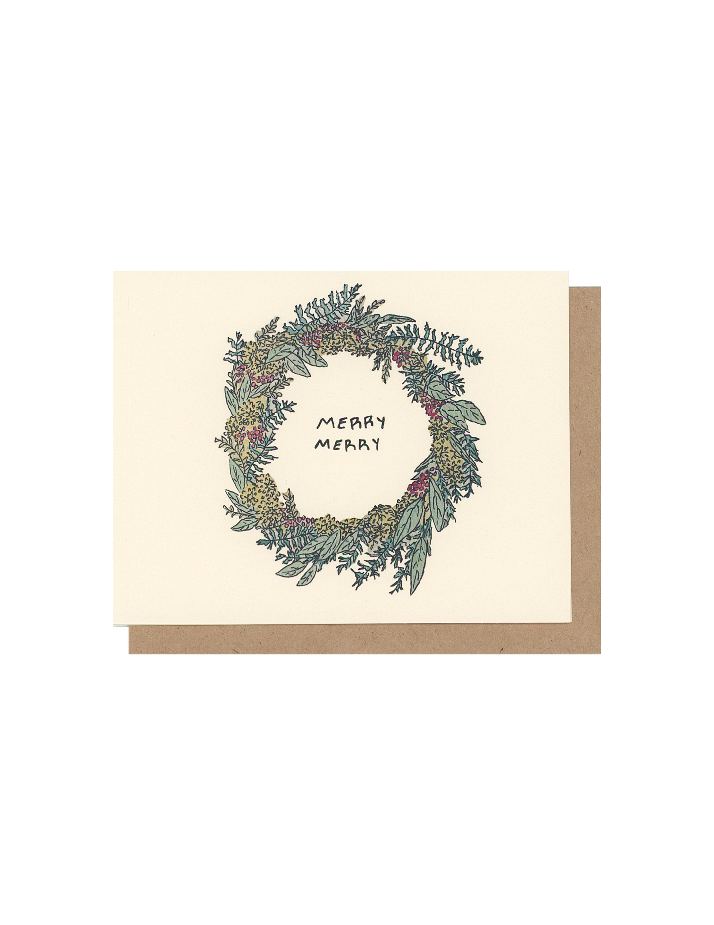 Wreath Christmas Card