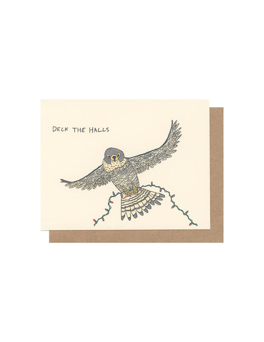 Peregrine Falcon Christmas Card