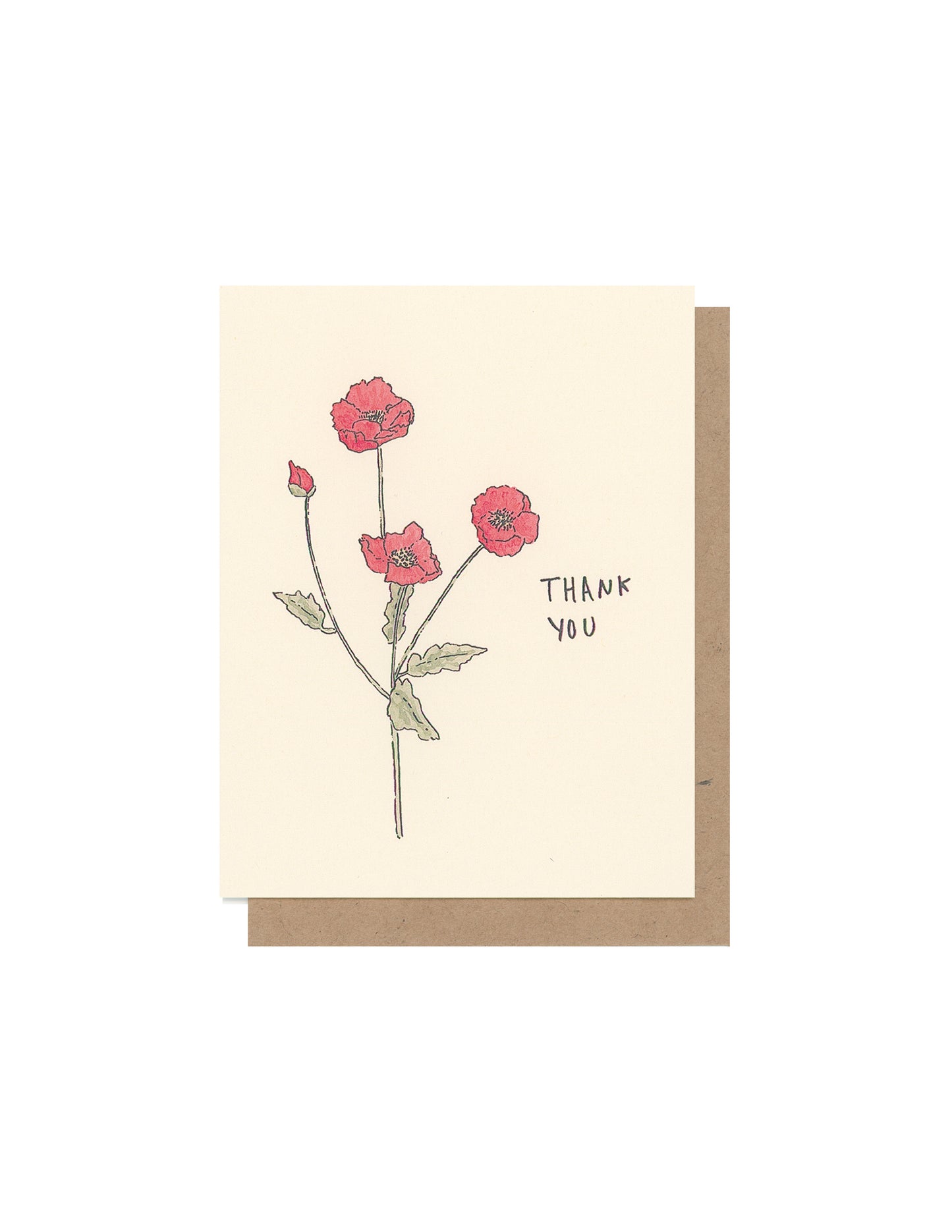 Poppy Thank You Card